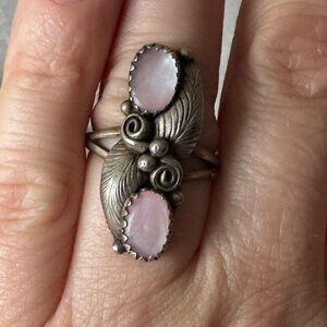 Silver and Pink Ring